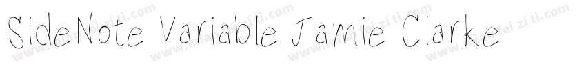 SideNote Variable Jamie Clarke Type字体转换